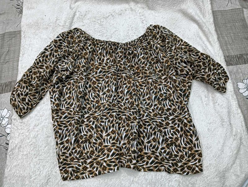 Free Size🈸 Animal Print Top
