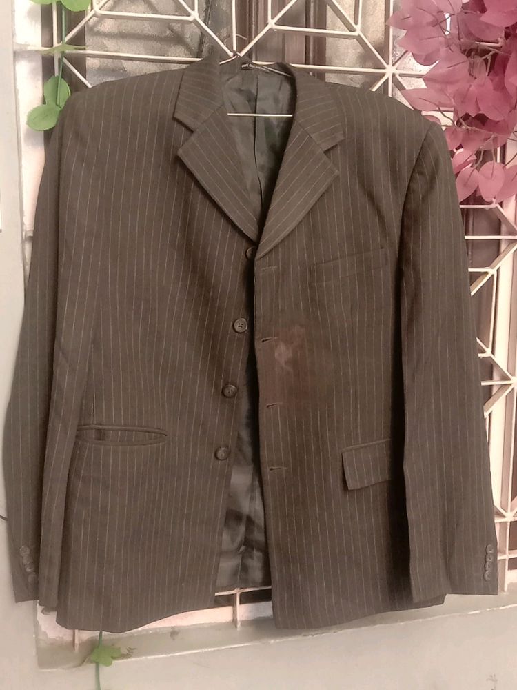 Men Vasaari Pant Coat Grey Color