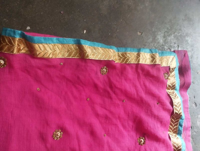 Pink Embellished salwar suit