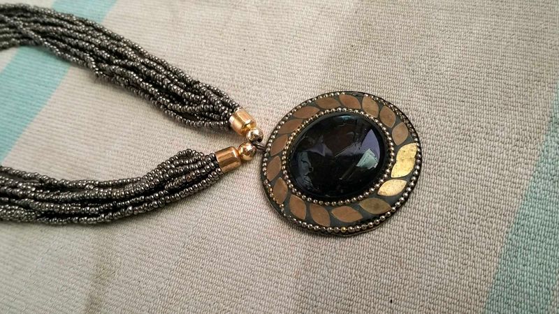 Beaded Pendant Necklace