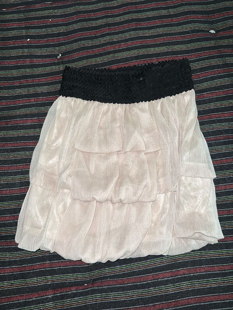 Tiered Mini Skirt