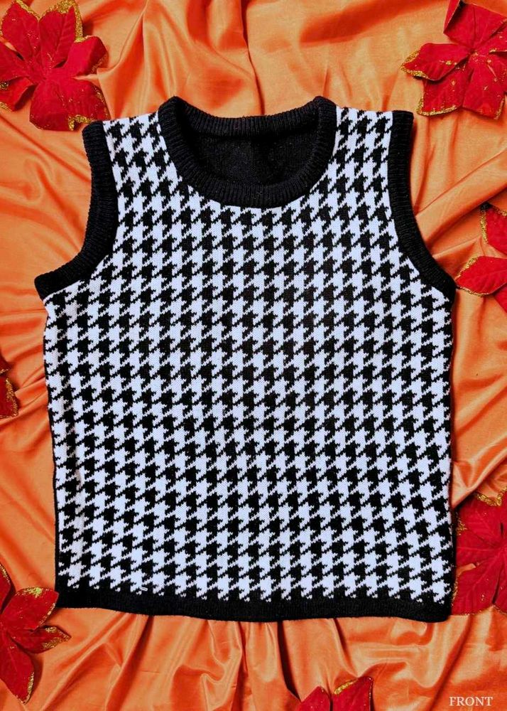 Checked Sweater Vest