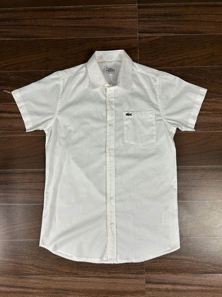 Lacoste White Short Sleeve Shirt