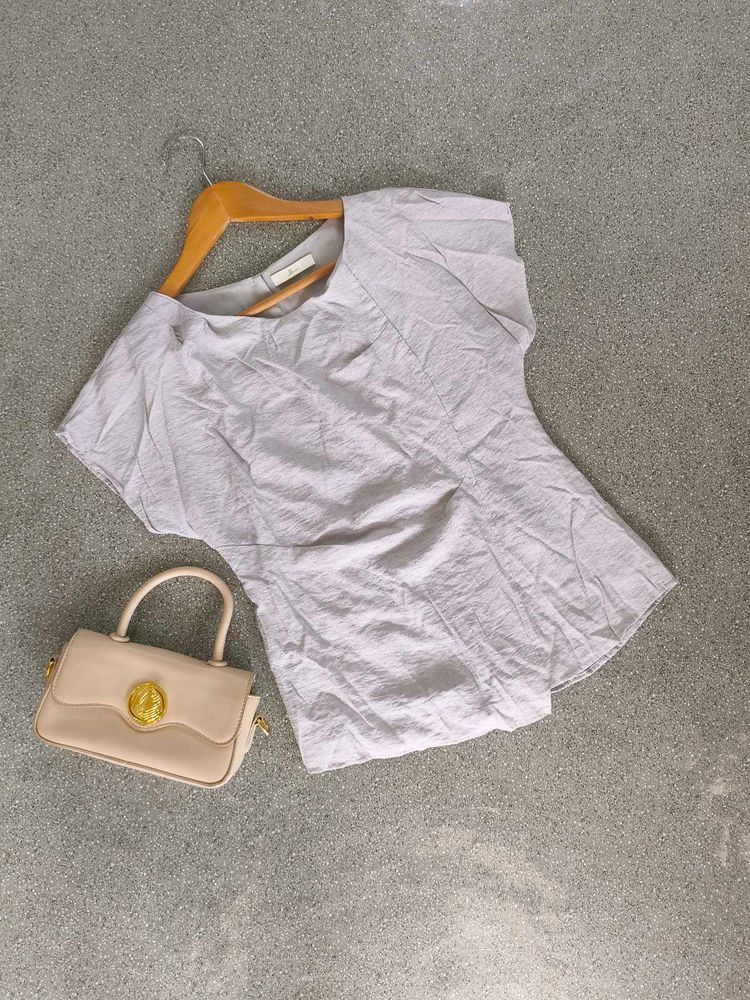 Korean Vintage Pale Gray  Top ❤️❤️
