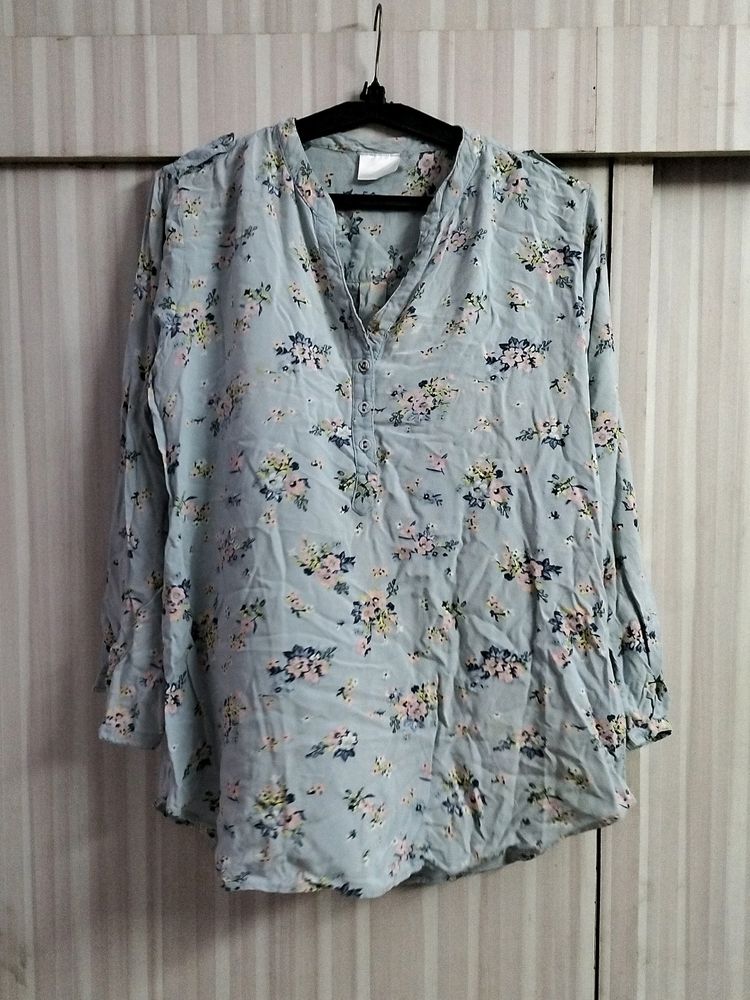 Blue Flower Top