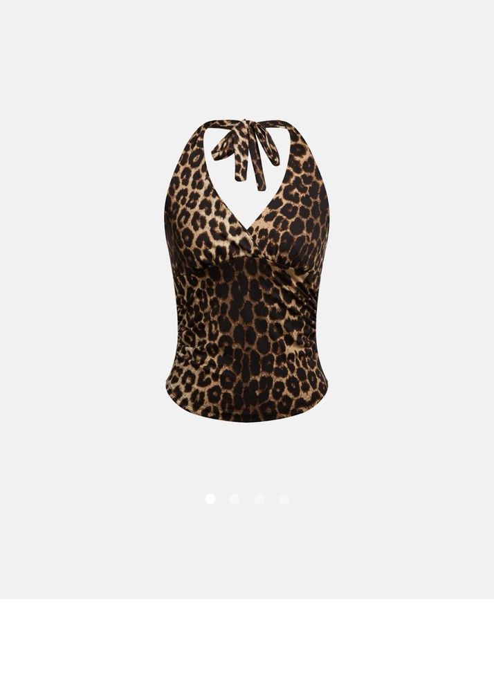 Leopard Print Halter Top