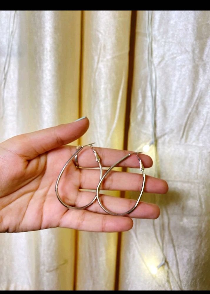 Silver Hoop Earrings
