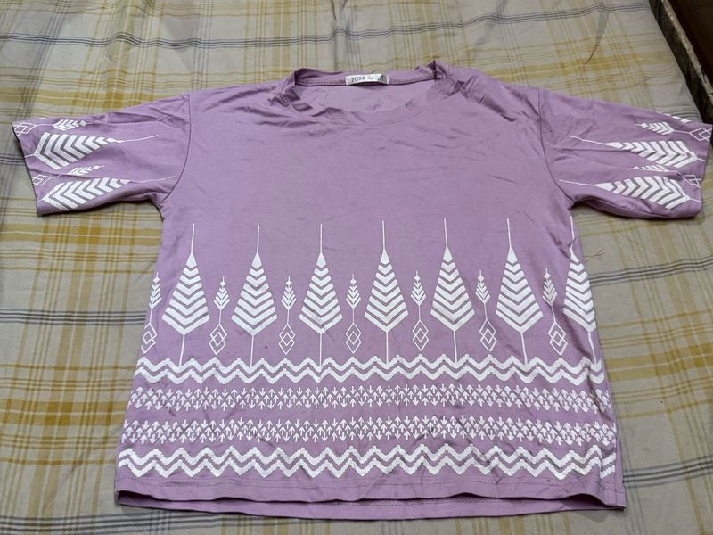 Cute Lavender Graphic Tee
