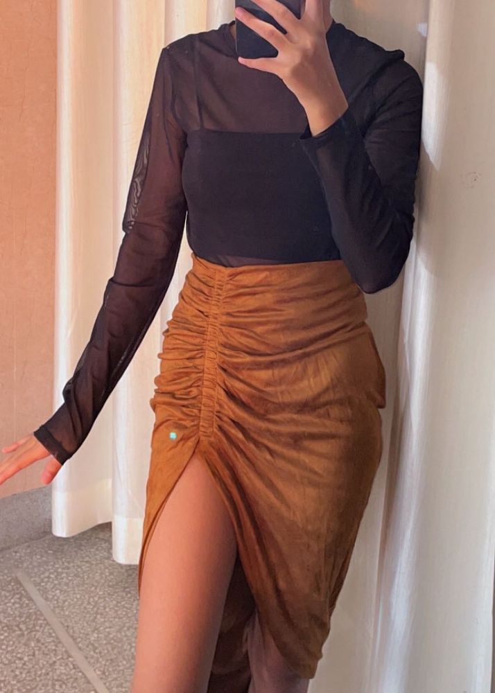 H&amp;m Ruched Skirt