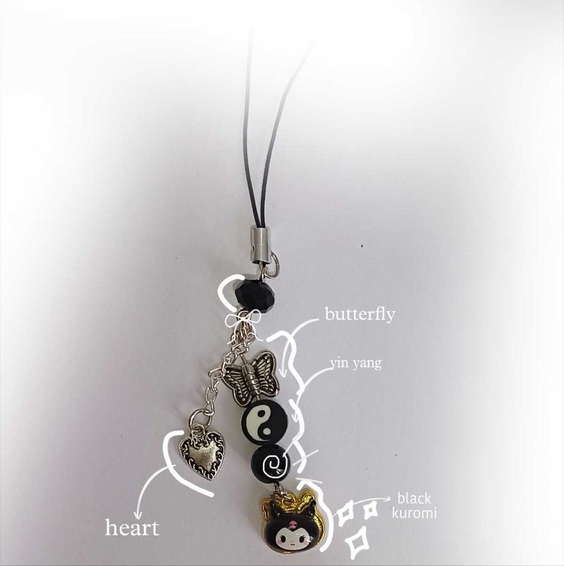 Black Kuromi Charm