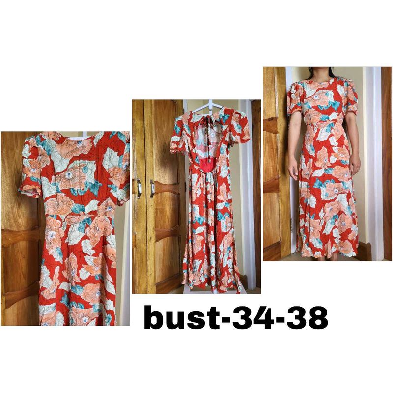 Cotton Maxi Floral Dress