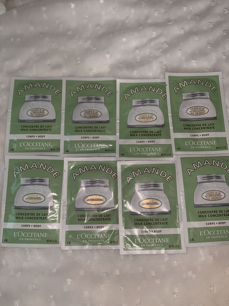 Loccitane Amande Milk Concentrate Samples