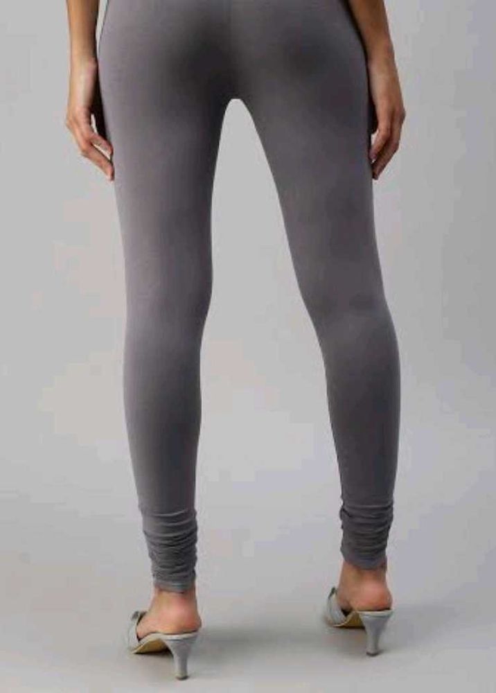 Grey Cotton Leggings