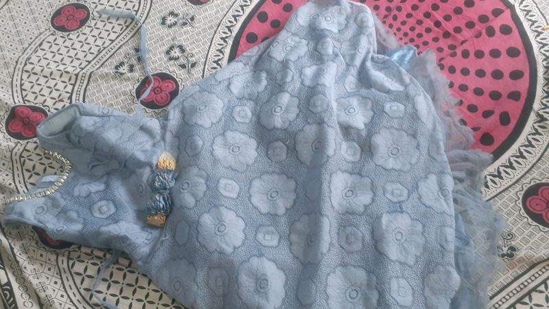 Beautiful Floral Design   Puffy  Layers  Party Weare  Frock