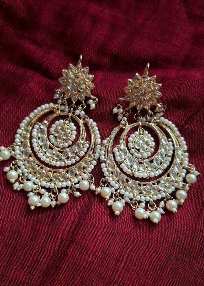 Kundan Chandbalis/ Earrings