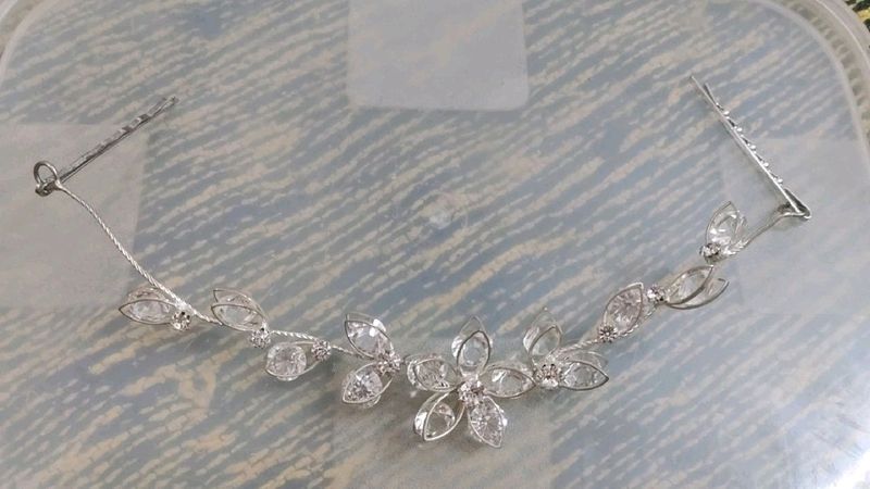Combo Earrings &amp; Hair Bun Tiara