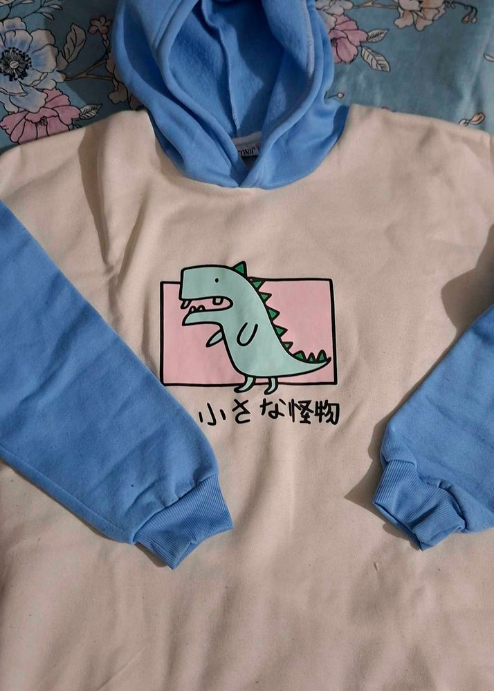 Cute Dinosaur Graphic Hoodie