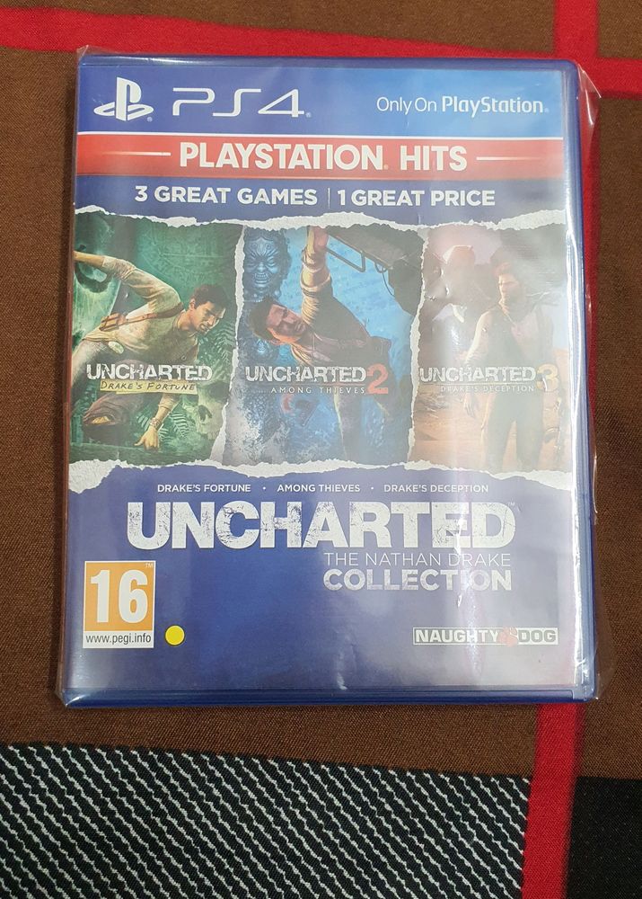 Uncharted Collection New Ps4 Ps5 3 Games In 1 Disc
