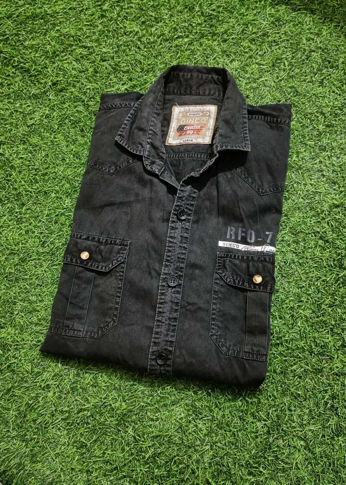 Black Denim Shirt