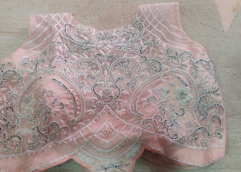 New Heavy Pearl Detailing Blouse/Top