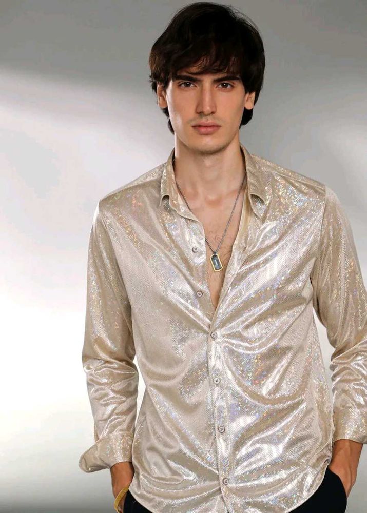 Sparkly Gold Men&#39;s Shirt