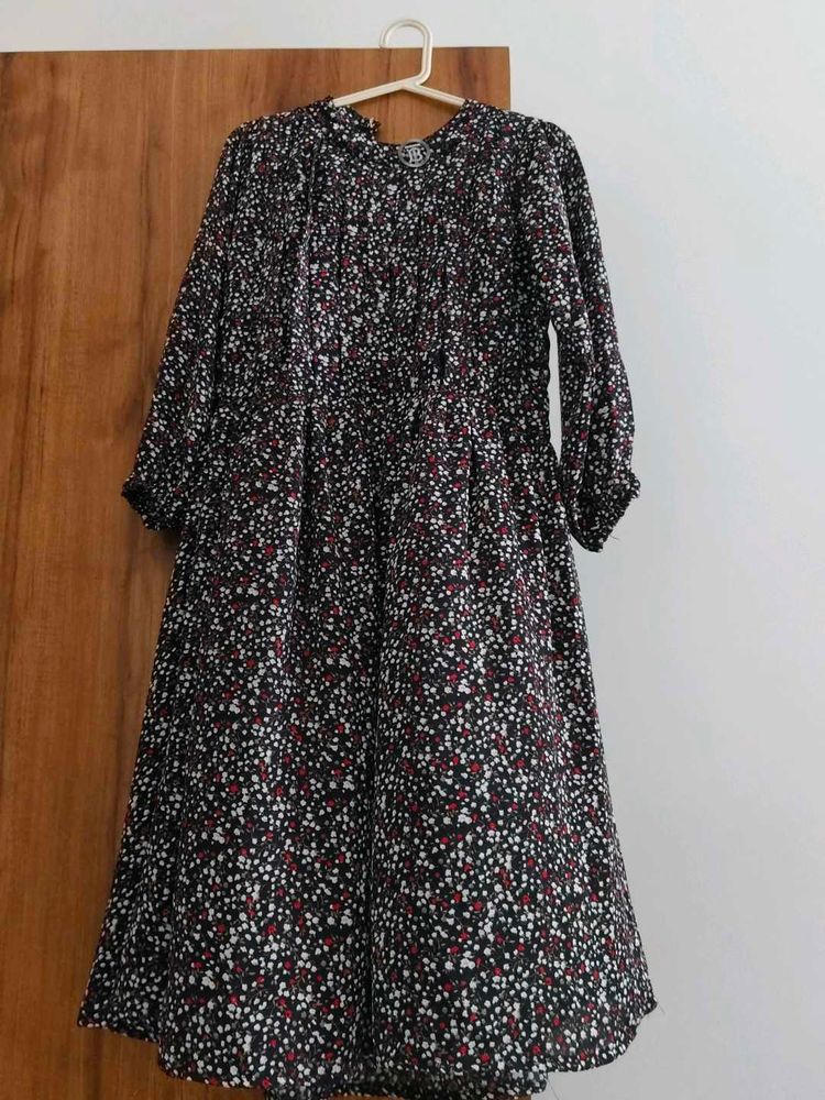 Black Printed Dress
