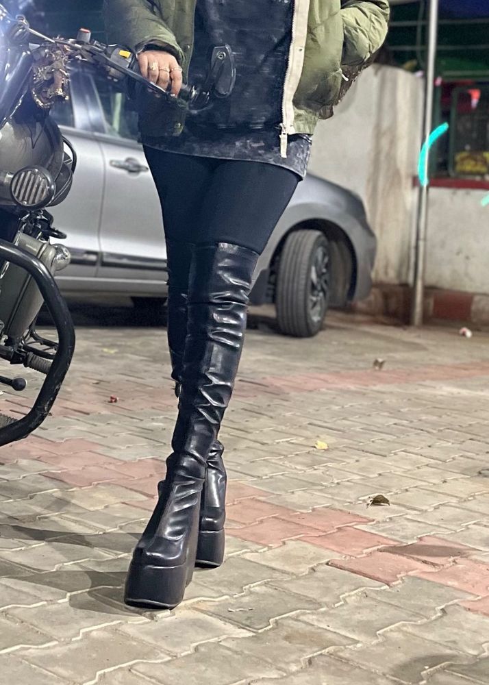 Platform Thigh High Boots