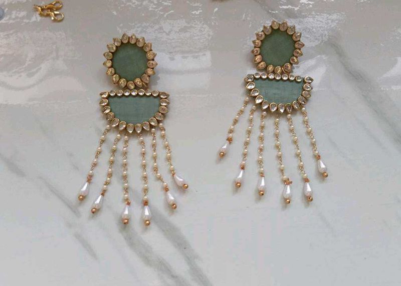 Long Latkan Earrings✨