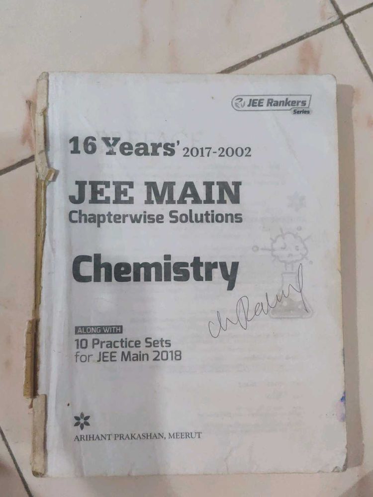 Jee Main 16 Years Chapterwise Solutions Chemistry