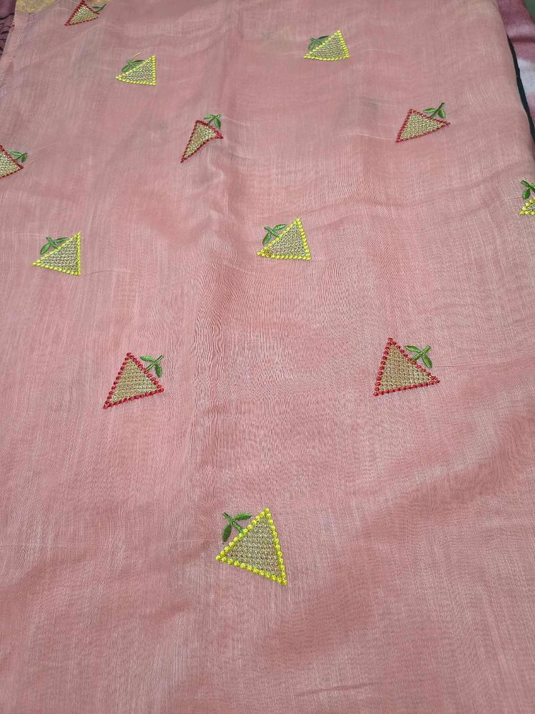 Pink Light Weight Sari