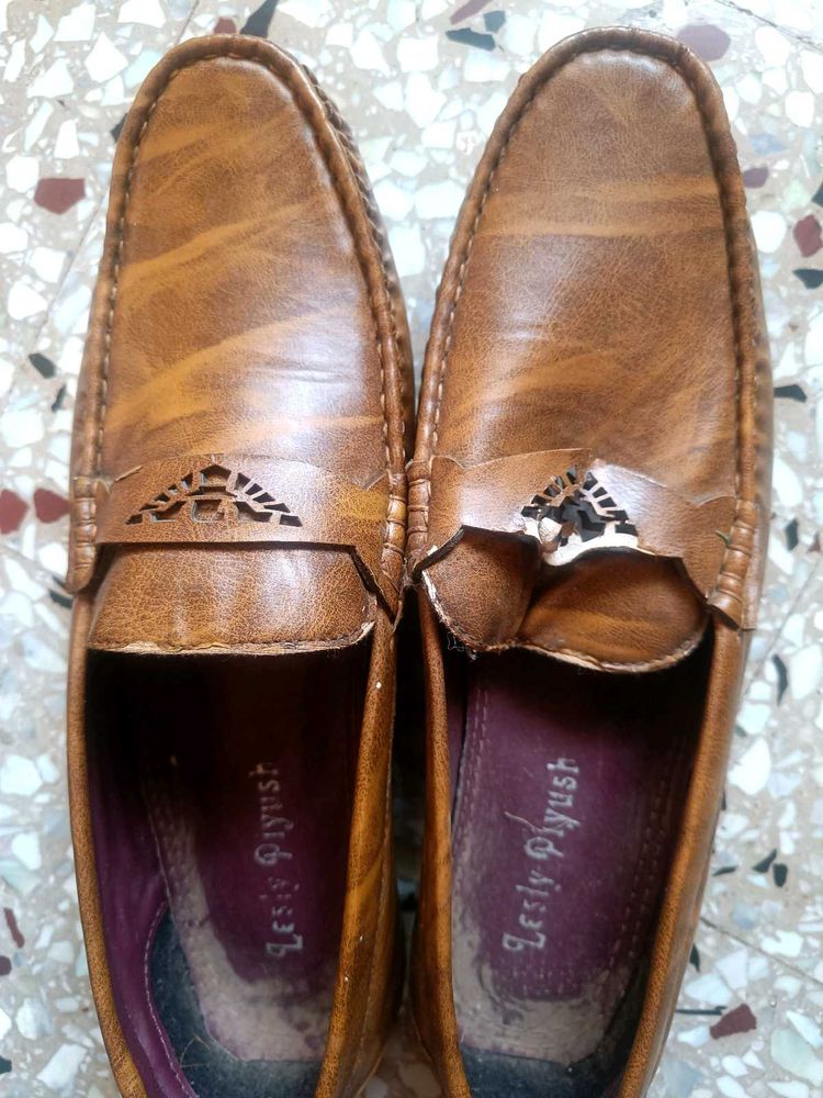 Brown Leather Loafers