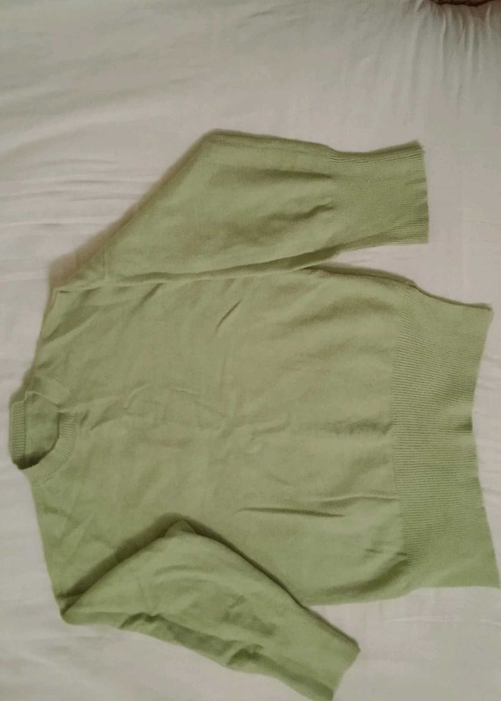 Green Knit Pullover