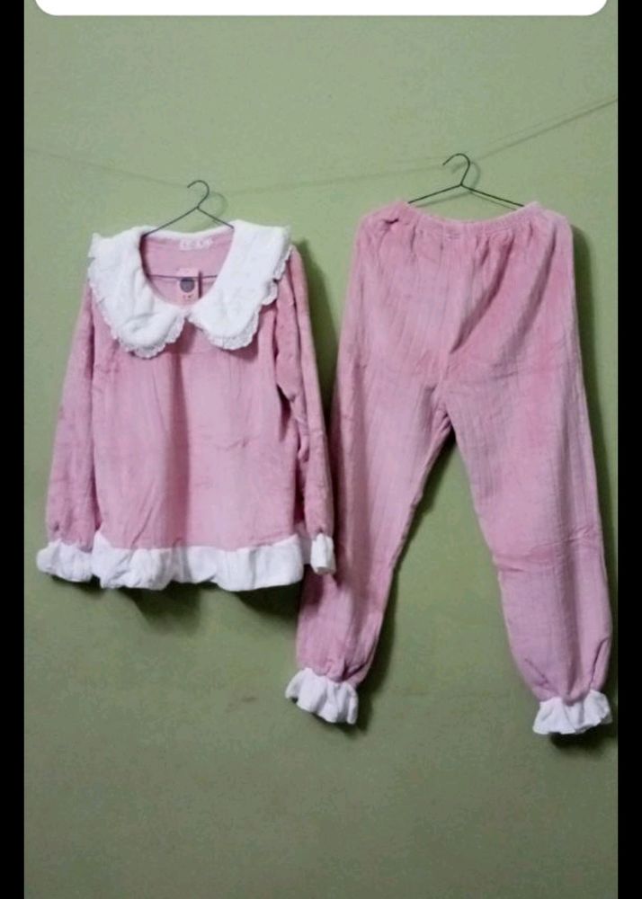 Corean Fluffy Wool Nightsuit