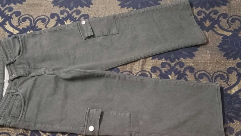 Denim Green Cargo Pant (Unisex)