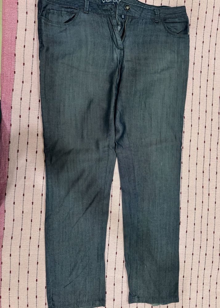 Dark Wash Soft Denim Pants