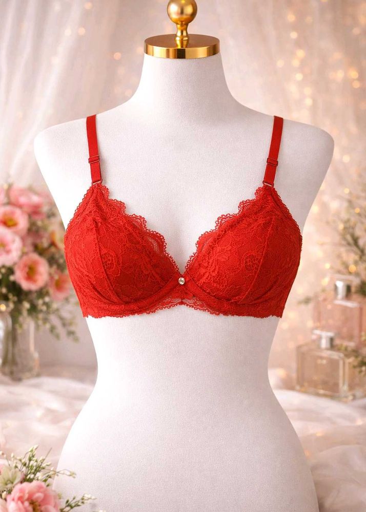 🇳🇿💫🎀 Red Lace Elegant Bra