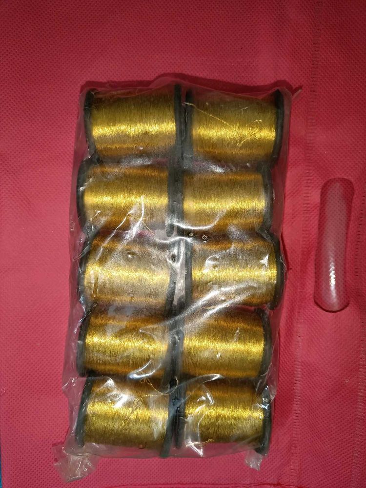 Golden Embroidery Threads