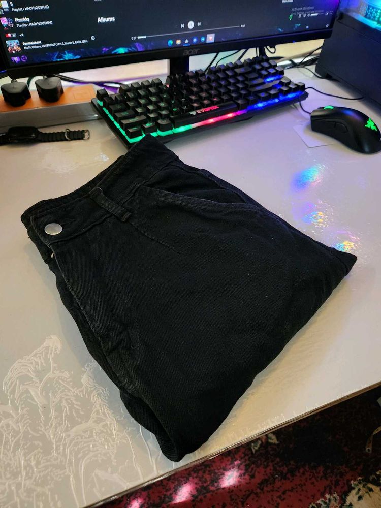 Black Straight Fit Jeans Not Used