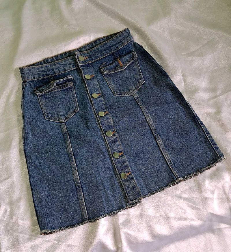 Only Denim Mini Skirt