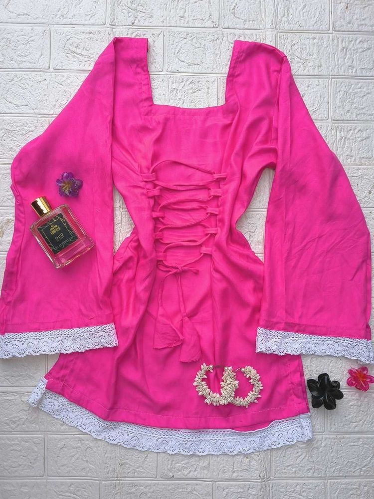 Corset Back Kurti 🩷