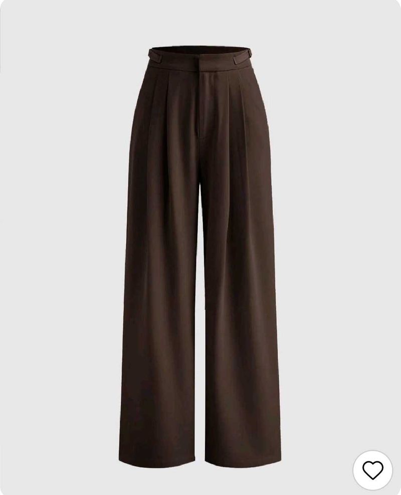 Brown Wide Leg Trousers