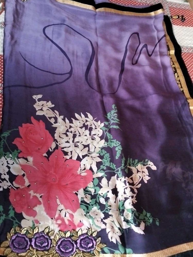 Floral Pattern Saree