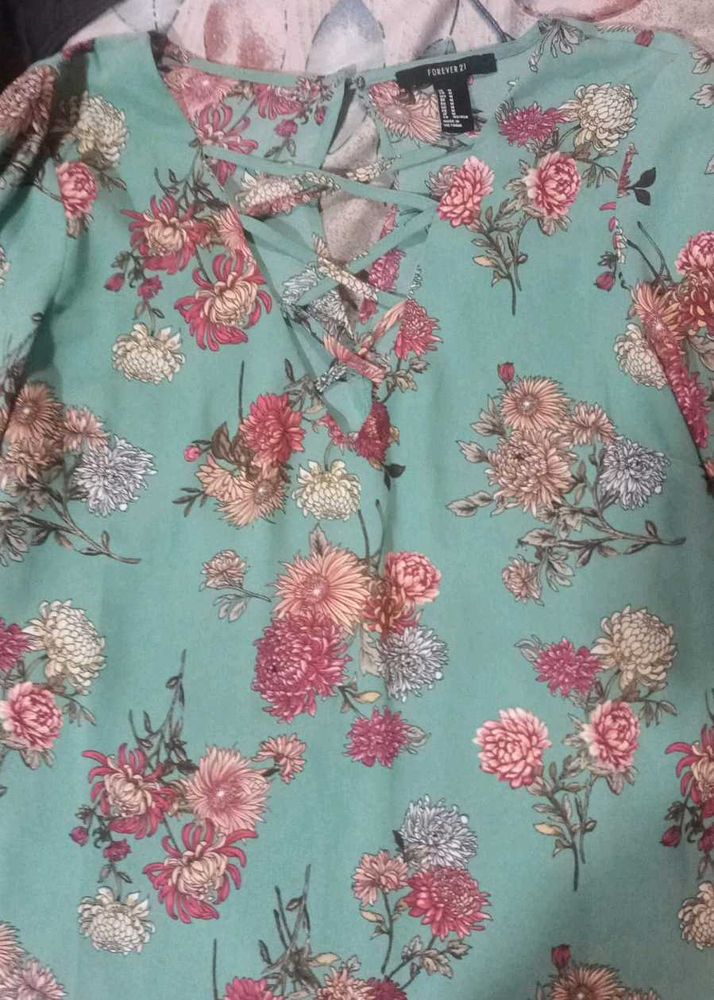 Floral Forever 21 Top