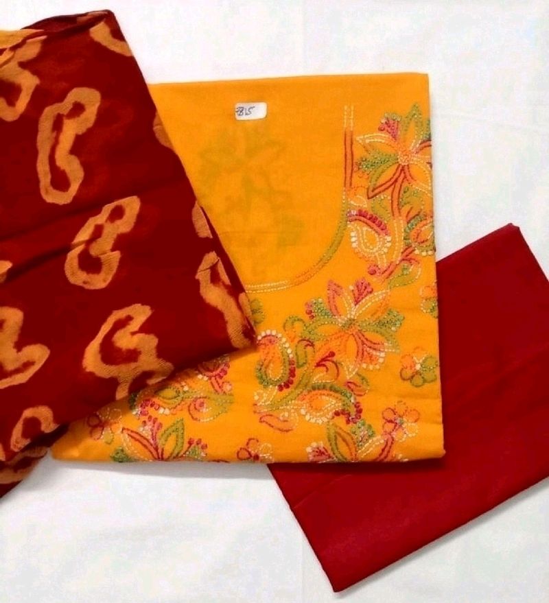 Lucknowi Chikankari Unstitched Suit