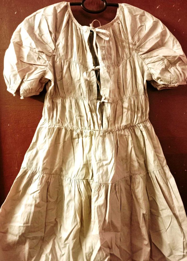 Tiered Puff Sleeve Dress