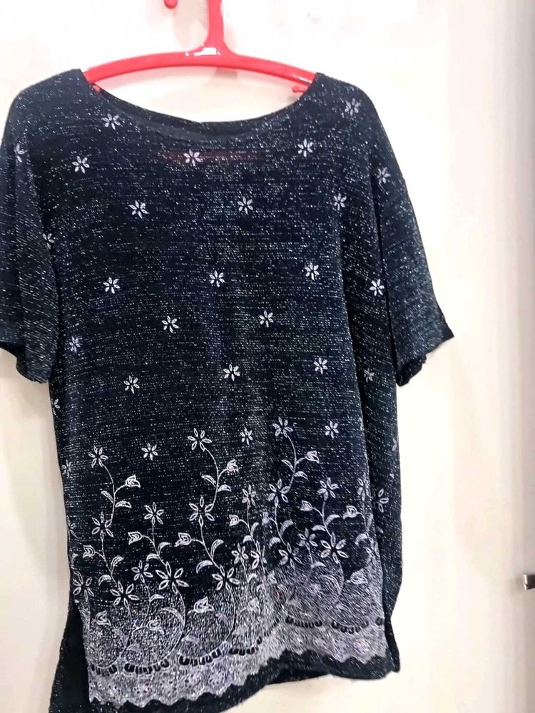 Floral Sparkle Top