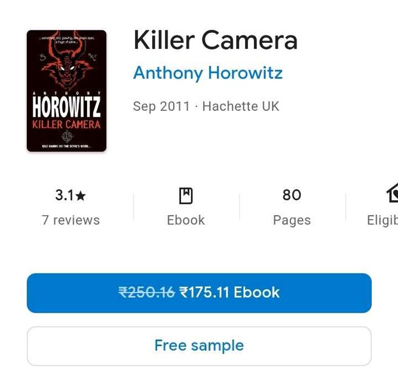 Killer Camera by Anthony Horowitz