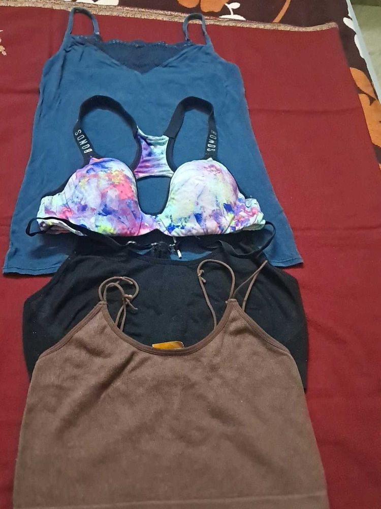 combo Of Four Imported sports bra n tank top