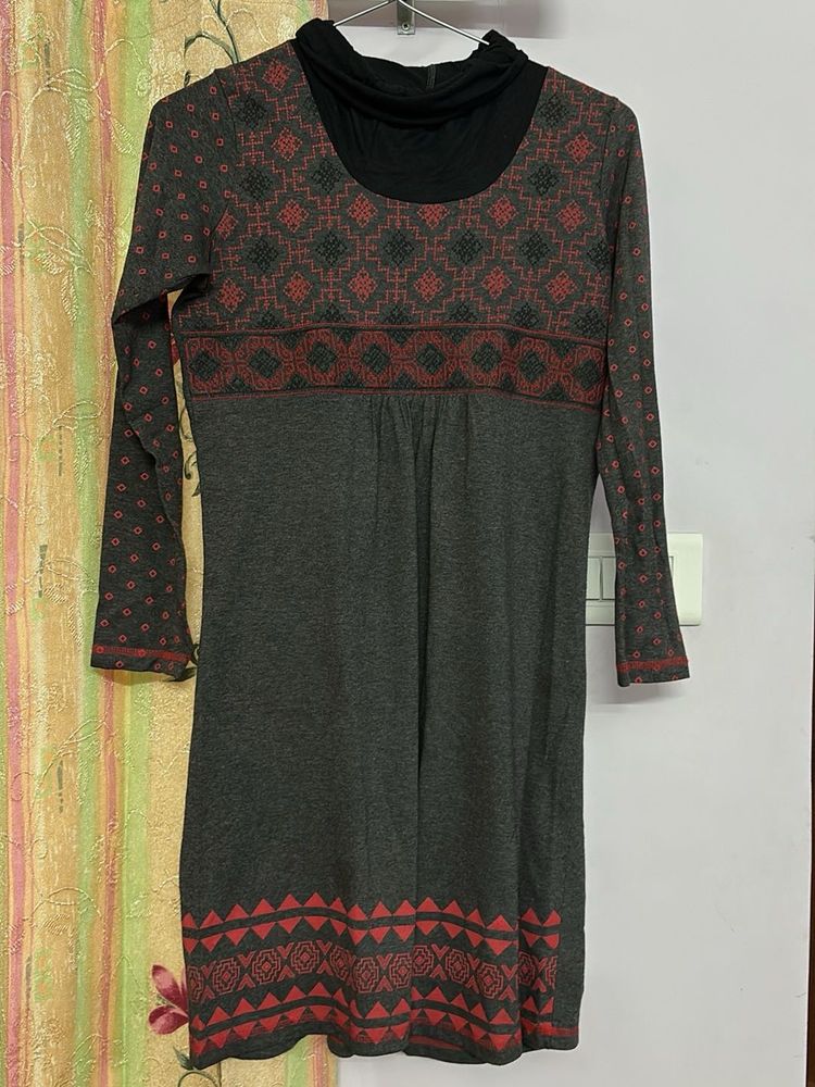 Patterned Knit Kurti
