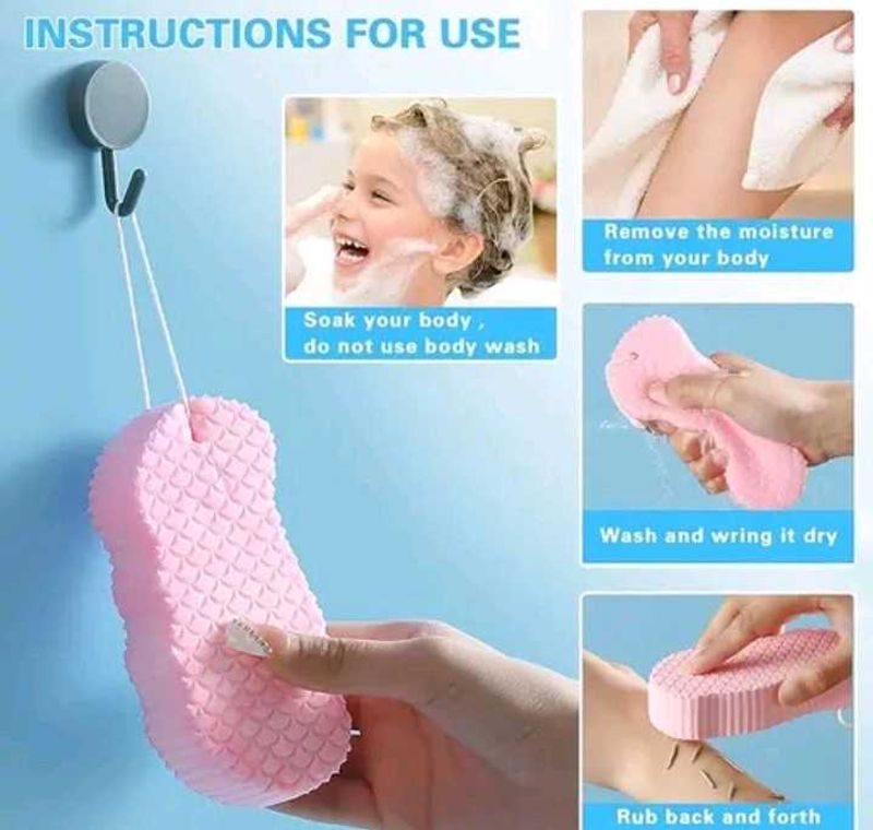 Exfoliating Body Spongeप्रीमियम मल्टी-पर्पज कंप्रे